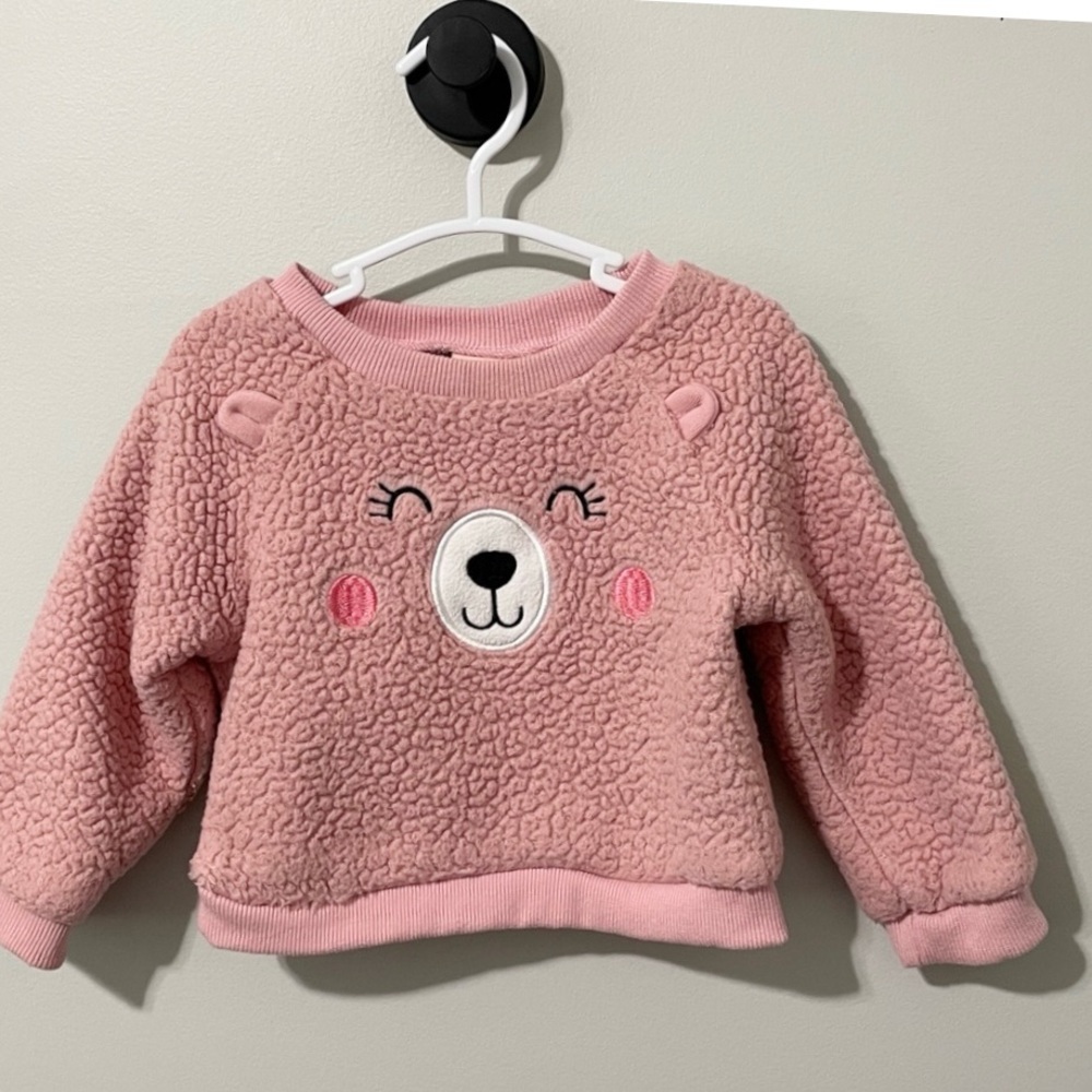 ARIE by Ariella Pink Fleece Baby Sweater